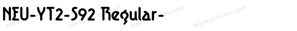 NEU-YT2-S92 Regular字体转换